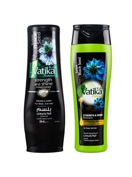 Шампунь и кондиционер Dabur vatika с черным тмином по 200мл